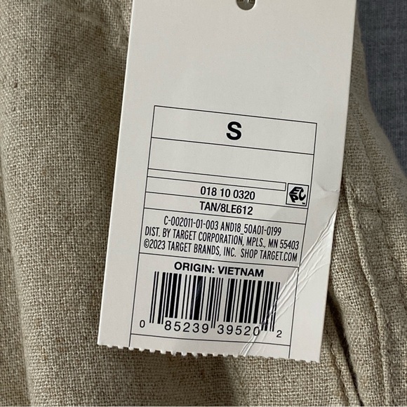 a new day Linen Blend Joggers Pants Sz Small Elastic Waist and Cuff NEW - Picture 9 of 13